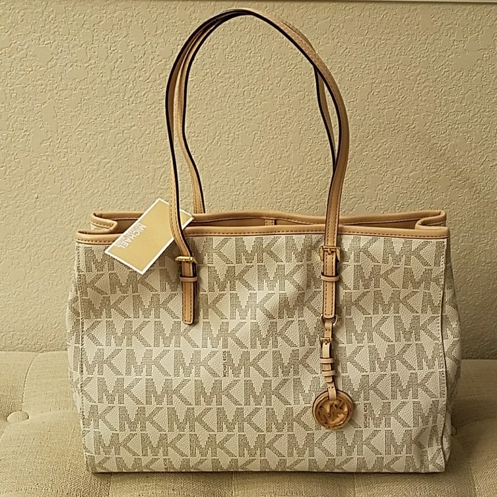 Michael kors Signature Jet Set Large Tote Bag